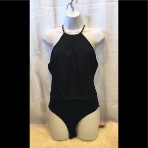 do & be black body suit chain neck size Medium nwt
